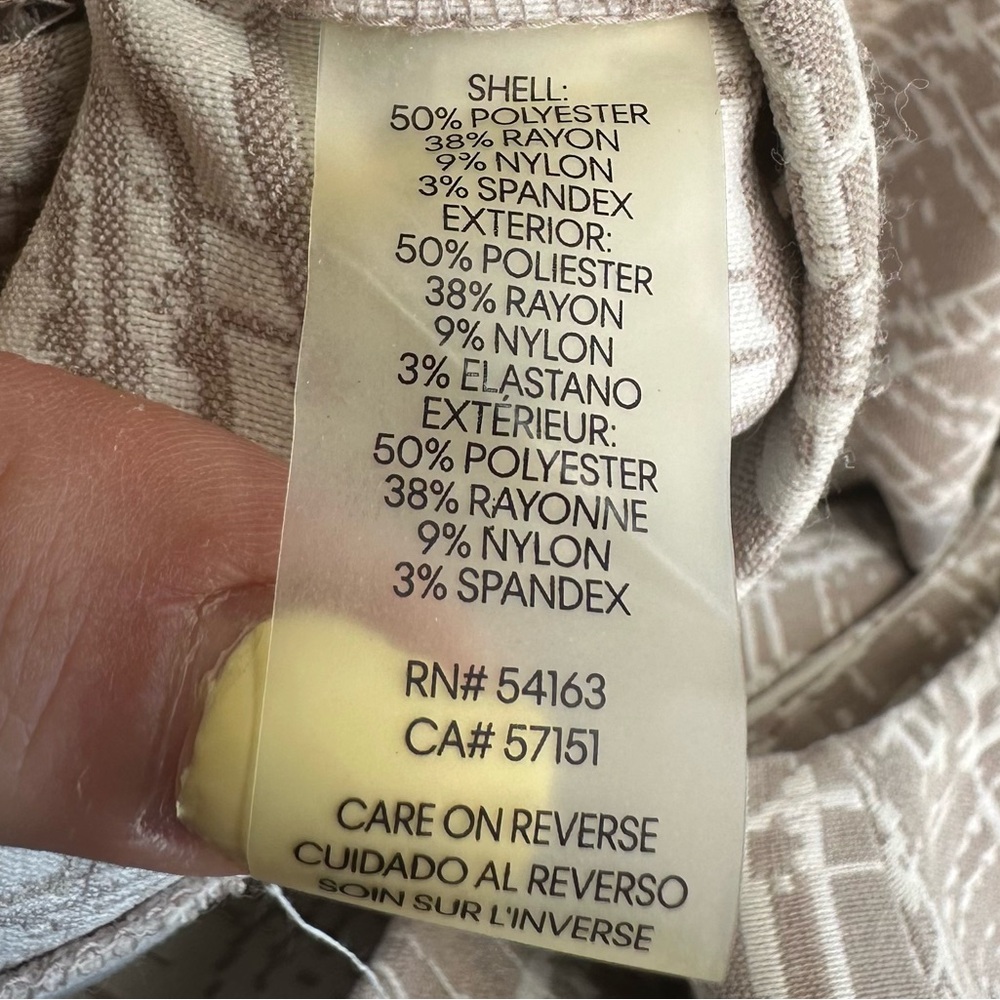 Calvin Klein Beige Textured Sheath Dress | Zip Back Neutral Work Dress - Picture 4 of 5